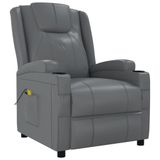 VidaXL Elektrische Massagestoel Antraciet