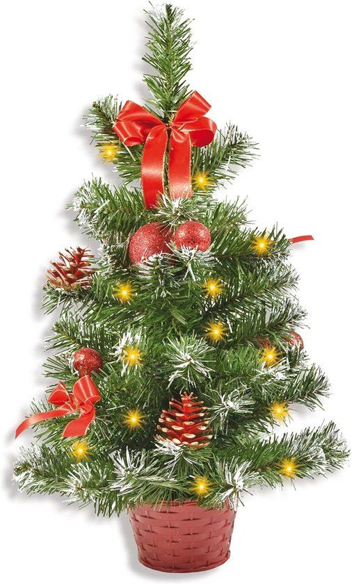 Riffelmacher & Weinberger Kerstboom - 50 cm - Rood - Met LED Verlichting