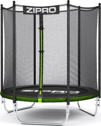 Zipro® Jump Pro OUT Kids Tuintrampoline 4FT 127cm met extern mesh - Trampoline Voor Buiten - Afsluitbaar Veiligheidsnet - UV-bestendig vervangend net - max. belasting tot 50 kg - Corrosiebestendig - Snelle en eenvoudige montage