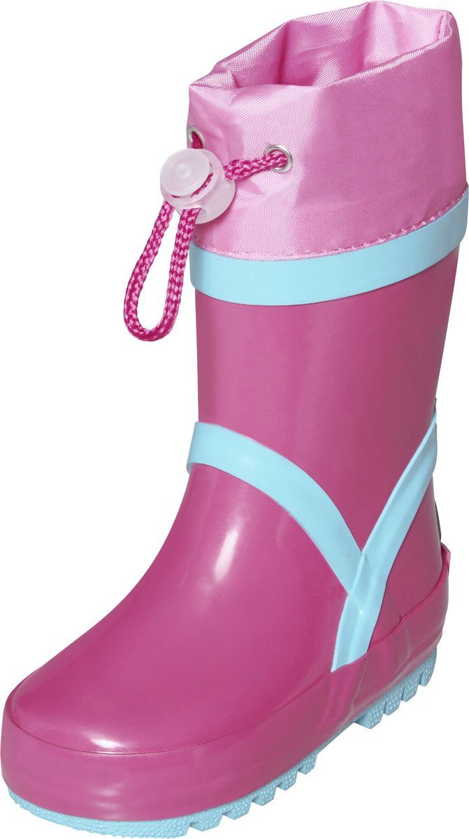 Playshoes - Regenlaarzen voor kinderen met trekkoord - Geel - maat 23EU