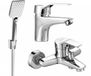 Mexen Caro R62 badmengkraan set, chroom