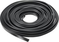 TRU COMPONENTS Randbescherming PVC Zwart 10 m