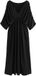 Next - Dames - Jersey midi-kaftanjurk - Zwart
