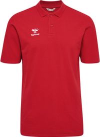 Hummel Hmlgo 2.0 Poloshirt voor Heren - Korte Mouw, Katoen, Maat S, True Red
