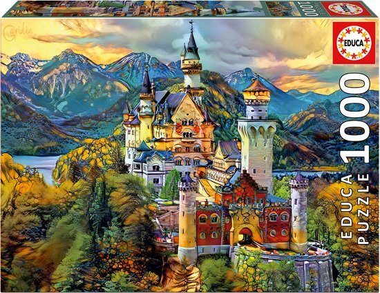 EDUCA - puzzel - 1000 stuks - NEUSCHWANSTEIN CASTLE