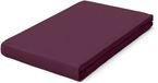 Schlafgut Pure Bio Katoen Jersey Hoeslaken S - 90x190 - 100x220 542 Purple Deep