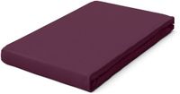Schlafgut Pure Bio Katoen Jersey Hoeslaken S - 90x190 - 100x220 542 Purple Deep