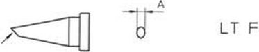 Weller LT-4X Soldeerpunt Ronde vorm, gebogen Grootte soldeerpunt 1.2 mm Inhoud: 1 stuk(s)