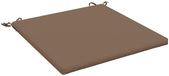 vidaXL - Zitkussen - SOEST - 100% Polyester - Taupe - 60 x 60 x 3 cm