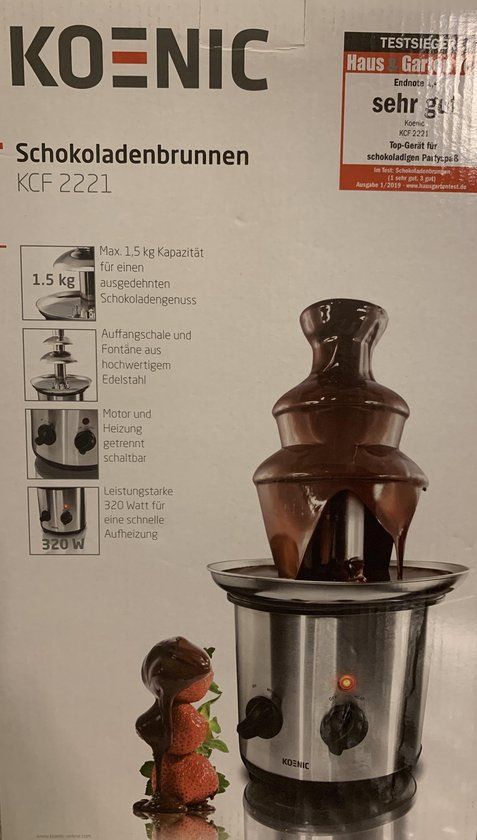 KOENIC KCF 2221 Chocoladefontein Zwart