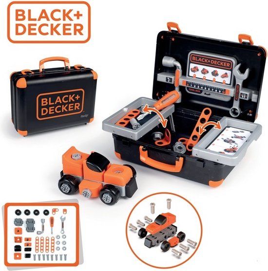 Smoby Black+Decker Gereedschapskoffer - 39 Onderdelen - Kinderen