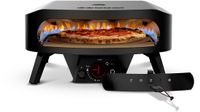 Cozze® 17” Pizza oven op Gas – Black Edition – Roterende Pizzasteen – Met Deur – Tot 610°C – Ø43 cm