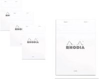 Rhodia Notitieblok N16 Gelinieerd A5 Wit 80 vel 10 stuks