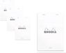 Rhodia Notitieblok N16 Gelinieerd A5 Wit 80 vel 10 stuks