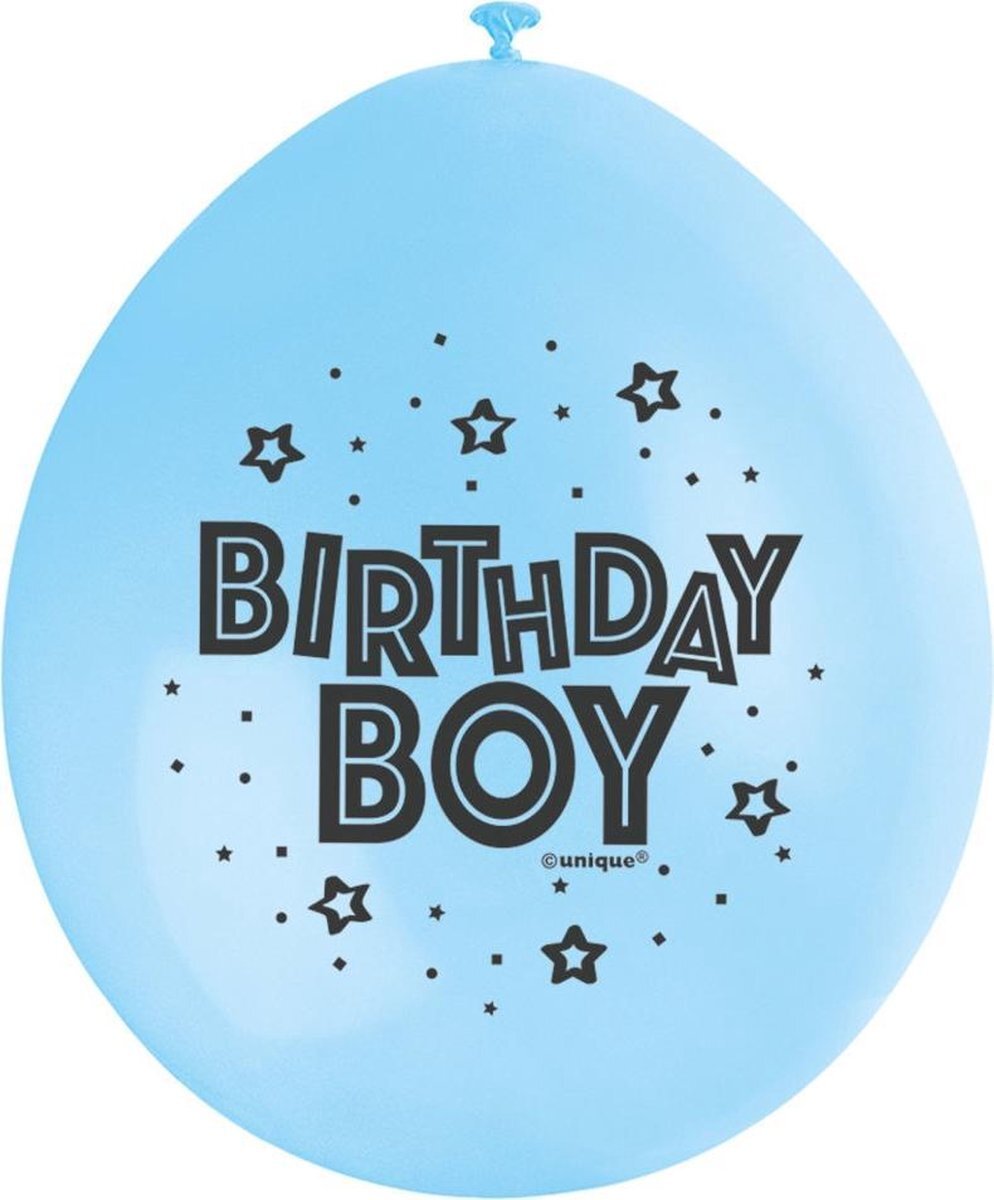 - Ballonnen Birthday Boy 28cm 10st