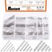 Merkloos Assortiment van 240 Stalen Compressiesprings in Diverse Maten