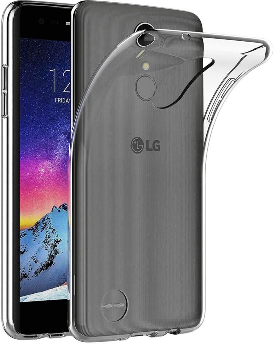 pearlycase LG K10 2017 Transparant TPU Siliconen Case Hoesje