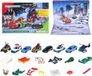oCreon Hot Wheels Adventskalender 2025 - 24 Verrassingen - 8 Metalen Voertuigen op Schaal 1:64 - 16 Accessoires