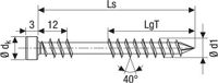 Spax-D - Vlonderschroeven - Torx 25 Cilinderkop - 5 x 50mm - Deeldraad - RVS (200 stuks)