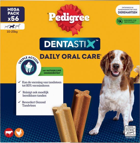 Pedigree Dentastix - Medium Hond - 56 Kauwsnacks - Gebitsverzorging