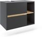 Vicco Viola Wastafelonderbouw – 80 x 60 cm met 2 lades Grijs/Kunstnijverheid