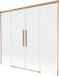 Mexen Rox paroi de douche coulissant 170 x 150 cm, transparent, cuivre brossé