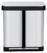 StarTech Dubbele afvalbak 72 liter - 2 compartimenten - RVS