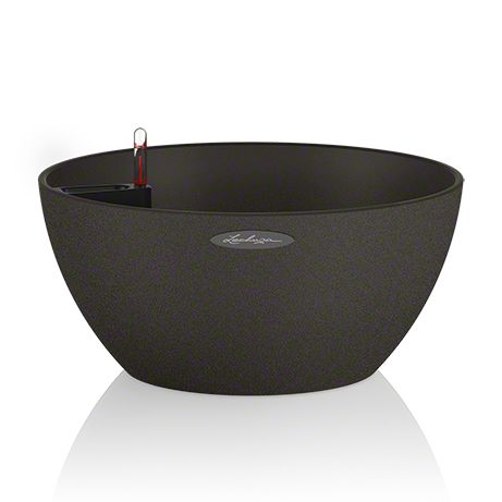 LECHUZA CUBETO Round Planter - 40cm - Black