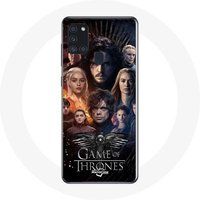 Maniacase Hoesje voor Samsung Galaxy A21S Game of Thrones Seizoen 8 The Iron Throne Crew Poster Grey Eagle Logo