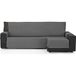 ECOMMERC3 Bankhoes Chaise Long 280 cm, geschikt voor chaise lang hoekdeel rechts en links - bankovertrek chaise lang, verstelbaar, antraciet