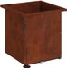 vidaXL Plantenbak met led Roestkleurig 40 x 40 x 40 cm