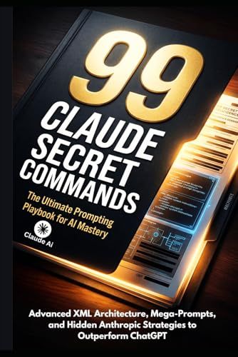 99 CLAUDE SECRET COMMANDS: The Ultimate Prompting Playbook for AI Mastery: Advanced XML Architecture, Mega-Prompts, and Hidden Anthropic Strategies to Outperform ChatGPT