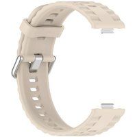 SZSMART Armband SZSMART Siliconen bandje voor Huawei Fit 4 Pro met zilveren gesp en witte kleur