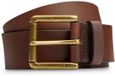 BOSS Leren riem Joris Sz40 Leather Belt W80 Dark Brown donkerbruin