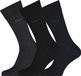 Hugo Boss regular socks (3-pack) - herensokken katoen - zwart - grijs en blauw