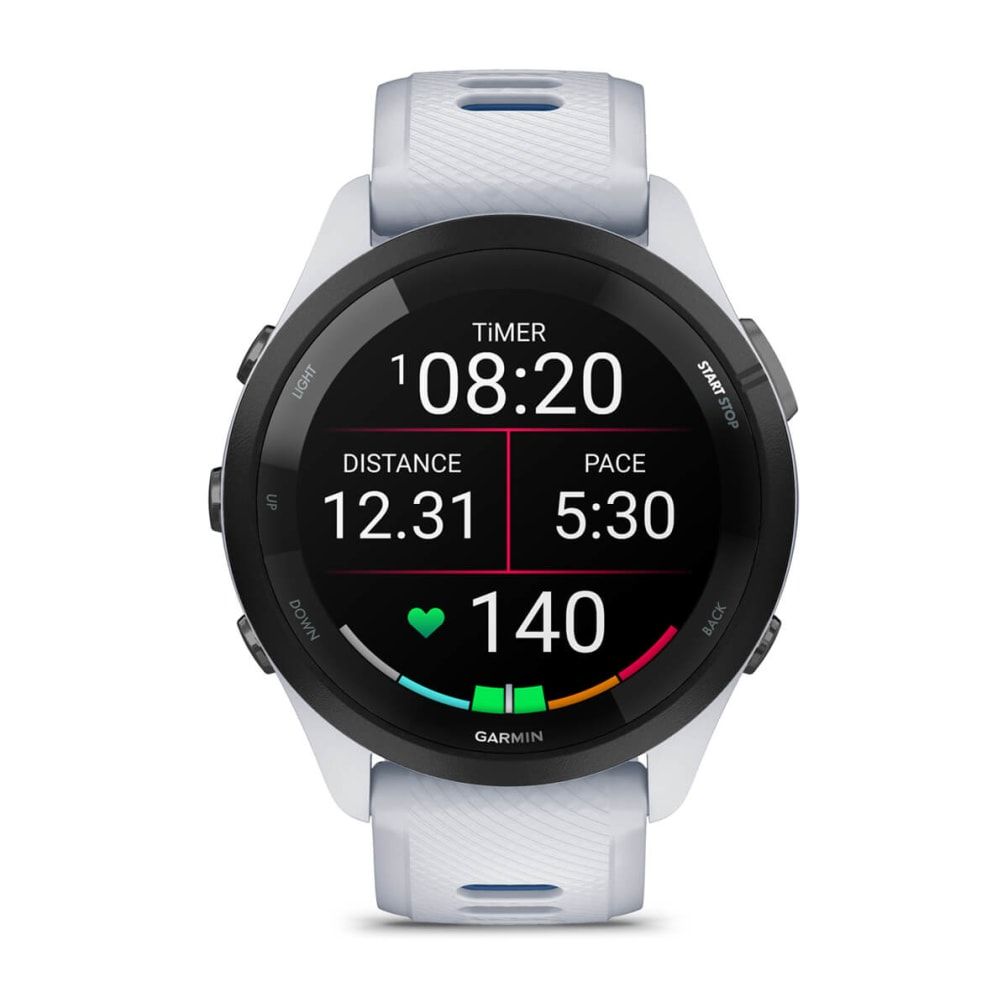 Garmin Forerunner 265 - Sport Watch - AMOLED - GPS - Wi-Fi - Bluetooth - White/Black