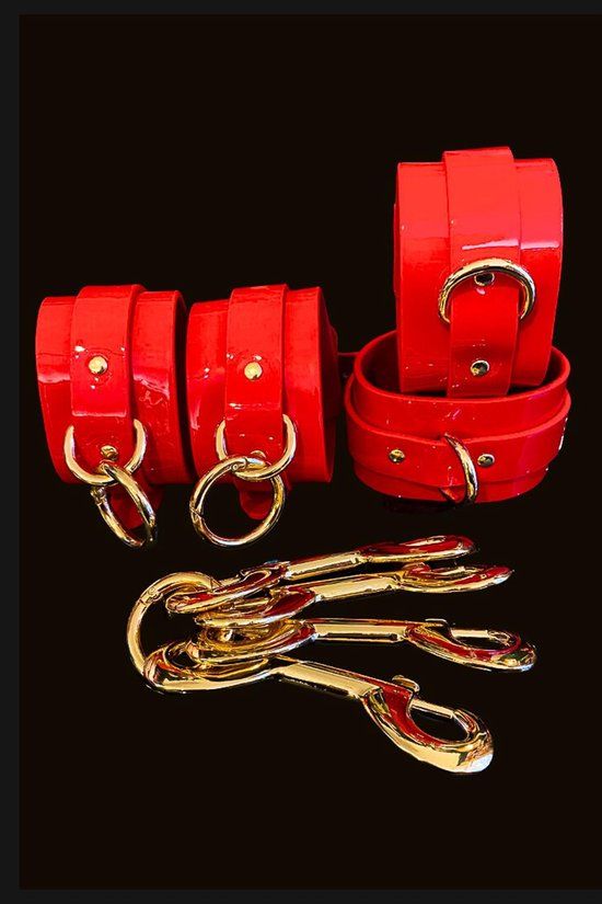 Kinky Diva hogtie & Cuffs - Rood