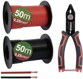 Quadrios 23CW027 Assortiment draden 0.25 mm² Zwart, Rood 1 set(s)