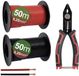 Quadrios 23CW027 Assortiment draden 0.25 mm² Zwart, Rood 1 set(s)