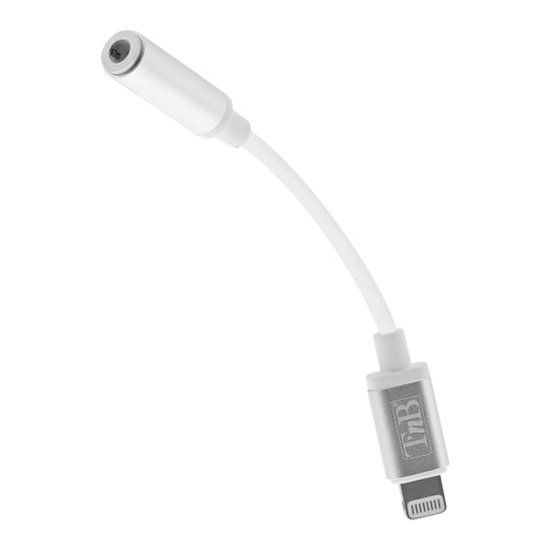 T'nB ADACBLJACK Lightning naar hoofdtelefoon-aansluiting adapter Wit