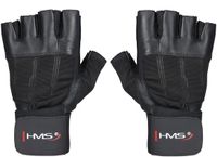 HMS RST04 - Fietshandschoenen - Zwart - XXL - Leren Handschoenen