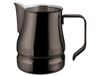 ILSA Evolution Melkkannetje voor cappuccino en latte art, roestvrij staal 18/10, zwart, 6 kopjes, inhoud 50 cl