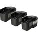 Vhbw - 3x Batterie Compatible Avec Milwaukee Pjx 14.4 Power Plus, Pld 14.4 X, Piw 14.4 Sd Outil Électrique (1500 mAh, NiMH, 14,4 V)