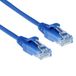 ACT Blauwe 0.25 meter LSZH U/UTP CAT6 datacenter slimline patchkabel snagless met RJ45 connectoren DC9652