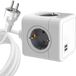 ProXtend 4-weg Schuko Power Cube 1.4M wit met USB