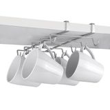 Metaltex Plankbekerhouder, polytherm-coating, zilver, SpiderMug
