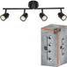 OSRAM 4-Punkt LED Spot PRIMAL, Leuchte, 4xGU10, Schwarz