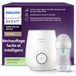 Philips Avent-flessenwarmer Cadeauset – Premium, Snelle Flessenwarmer & Natural Response-fles, Slimme Temperatuurregeling, Gelijkmatig Opwarmen, Autom. Uitschakeling, Voorzichtig Ontdooien, SCF358/10