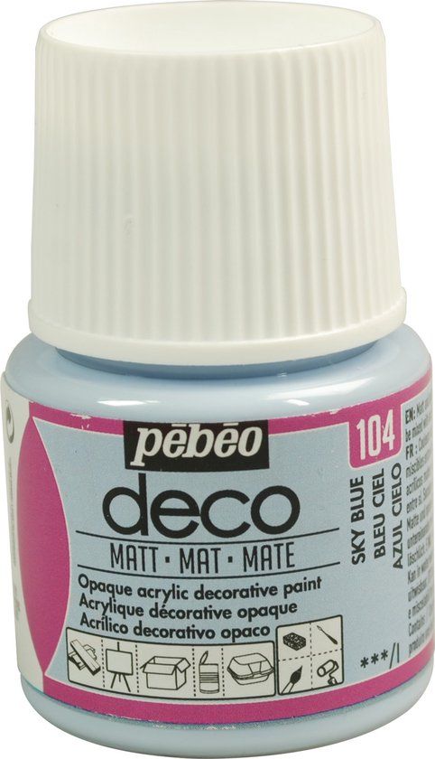 Pebeo Pébeo Deco Acrylverf Mat Lichtblauw 45 ml