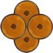 Benson Réflecteur - 4x - Orange - 60 mm - Rond